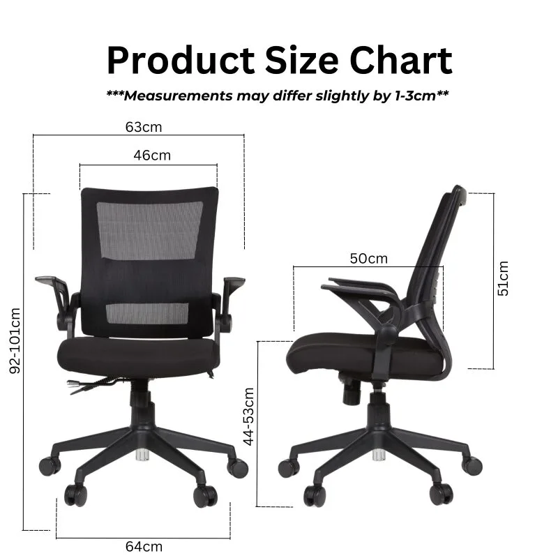 Bido Task Chair Size Chart Bido Task Chair