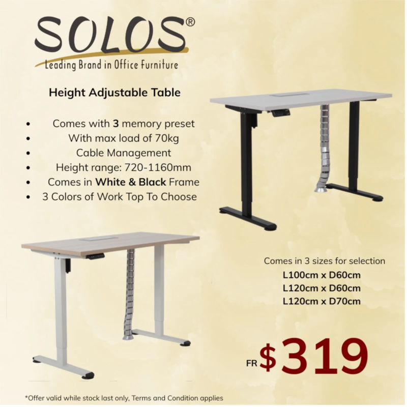 Height Adjustable desk